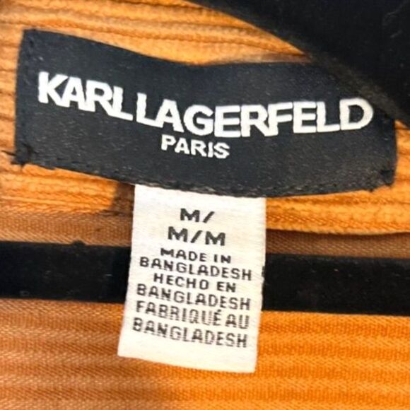 Karl Lagerfeld Women's Snap Closure Carmel Corduroy Shacket SZ M - Picture 4 of 7